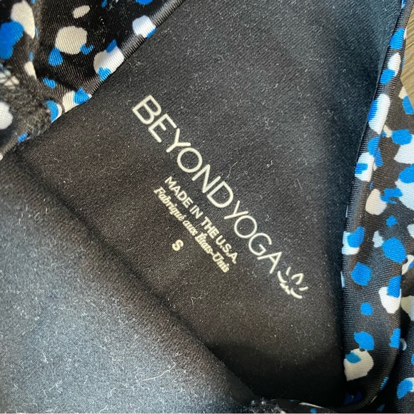 Beyond Yoga Droplets Midi Leggings Black Blue S - Picture 8 of 11